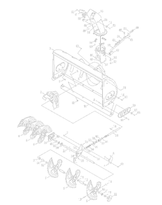 Chute Assembly 2009andafter Diagram and Parts List for OEM-190-032  Yard Machines Lawn Tractor